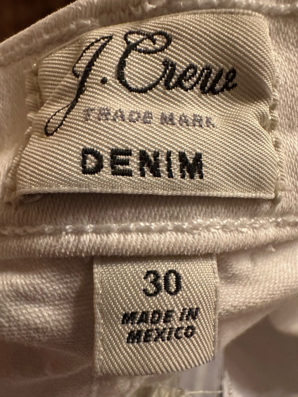 J. Crew White Denim Cuffed Women's Shorts - Picture 3 of 3